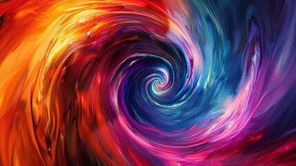 Whirling Spectrum of Abstract Vivid Elegance