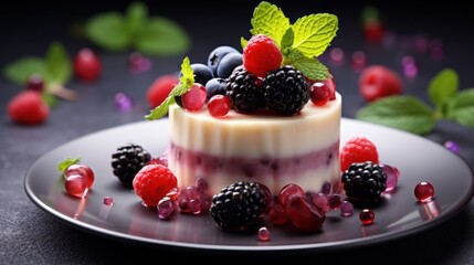 Freshness and gourmet dessert a sweet healthy eating snack meal 