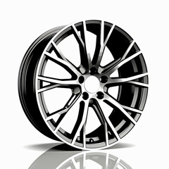 rims from the wheels in the car, on a white background сreated with Generative Ai