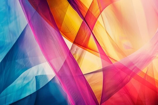 Abstract colorful wallpaper with dynamic textures and shapes - Digital art background