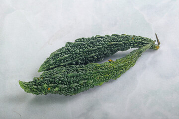 Raw green exotic Bitter melon