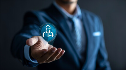 Employee recruitment concept, created with generative AI technology 