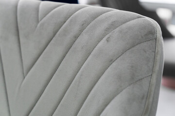 Dark gray fabric background. Gray fabric for furniture