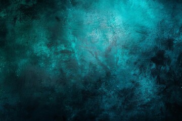 Fototapeta na wymiar Dark blue and teal color gradient background with bright light and glow, abstract grungy texture with grainy noise effect, empty space for text
