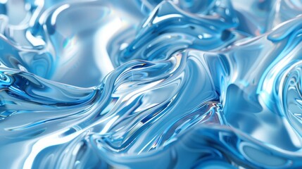 Obraz premium 3d concept shiny liquid flow pattern background, in the style of distorted figuration