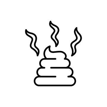 recommend clip art: Poop outline icons, minimalist vector illustration ,simple transparent graphic element .Isolated on white background