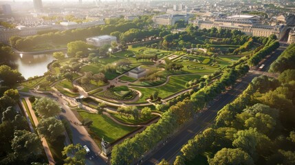  Buckingham Palace as a Public Green Space and Royal Museum - obrazy, fototapety, plakaty