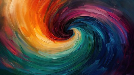 An elegant swirl of vibrant hues dances across the canvas, echoing the dynamic energy of entrepreneurship.