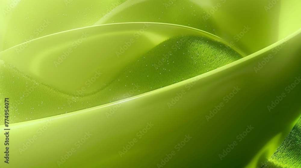 Aufkleber abstract green background with smooth lines and highlights. ai.