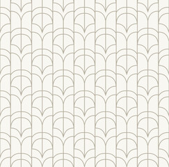 Vector cute seamless art deco pattern.
Modern abstract damask texture.
Minimalist geometric background. - 774958208
