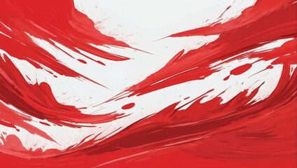 Red abstract brush stroke background.