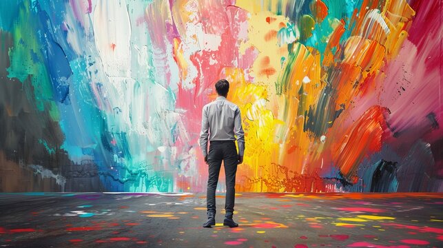 A colorful management approach painting the canvas of success