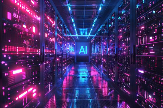 A data center for AI training