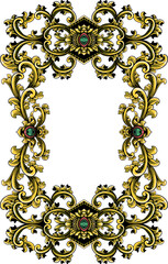 Premium Vector Luxury Ornamental Classic Vector Engraved Frame