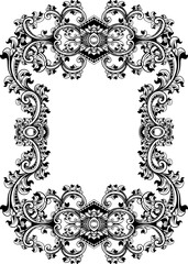 Premium Vector Luxury Ornamental Classic Vector Engraved Frame