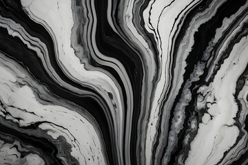 Marbling wallpaper in black and white color tones background