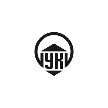 recommend clip art: YK Initial Construction Real Estate Home Logo Design Vector