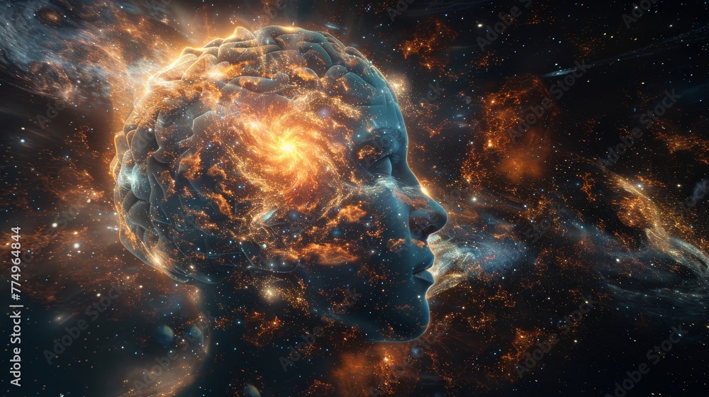 Poster an abstract analysis of the intelligence inherent in nature