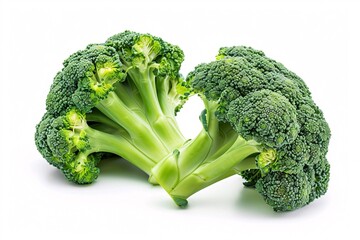 a broccoli on a white background