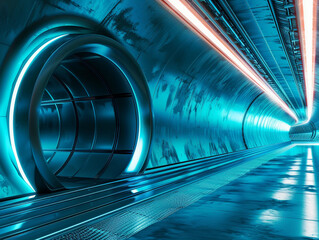 Abstract futuristic tunnel 