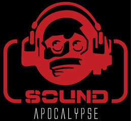 Sound Apocalypse as a Motif for Textile Printing - 774973275