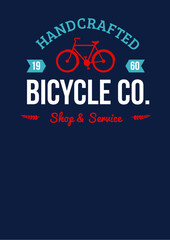 handcrafted bicycle logo