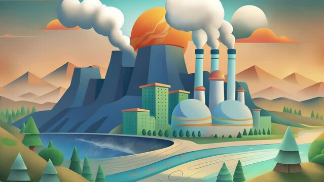 A consortium of investors funds the construction of a geothermal power plant utilizing the Earths natural heat to generate clean energy and