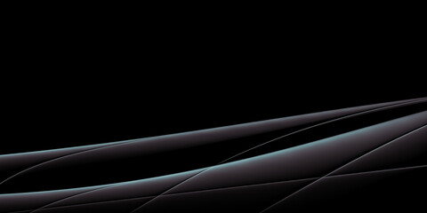 Black cyber party abstract background,  vibrant presentation cover, elegant wallpaper, 3D rendering, 3D illustration
