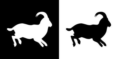 Animal icon. Silhouette animal icon. Black icon. Black line icon. Animal Logo