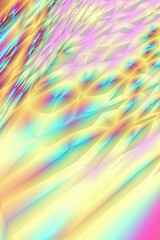 Fractal colorful, multicolor Beauty abstraction, festival background,  fantasy futuristic wallpaper, 3D rendering, 3D illustration