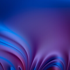 Blue and purple Beauty abstraction, festival background, fantasy futuristic modern wallpaper, 3D rendering, 3D illustration