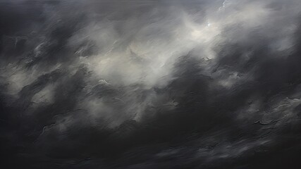 Obraz premium 黒の油絵の抽象画