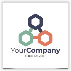 Fototapeta premium Vector team abstract logo template