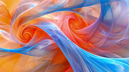 Smooth and soft silk waves, abstract fabric texture, elegant background design in pastel colors