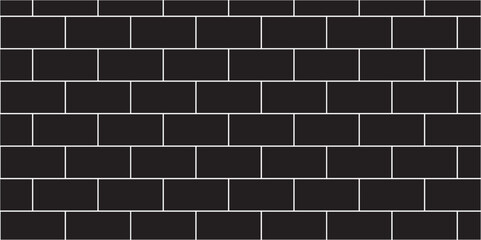 Black brick wall background. architecture construction stone block brick wallpaper. seamless building cement concrete wall grunge background.	