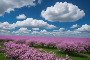 Obraz premium Spring, beautiful blue sky