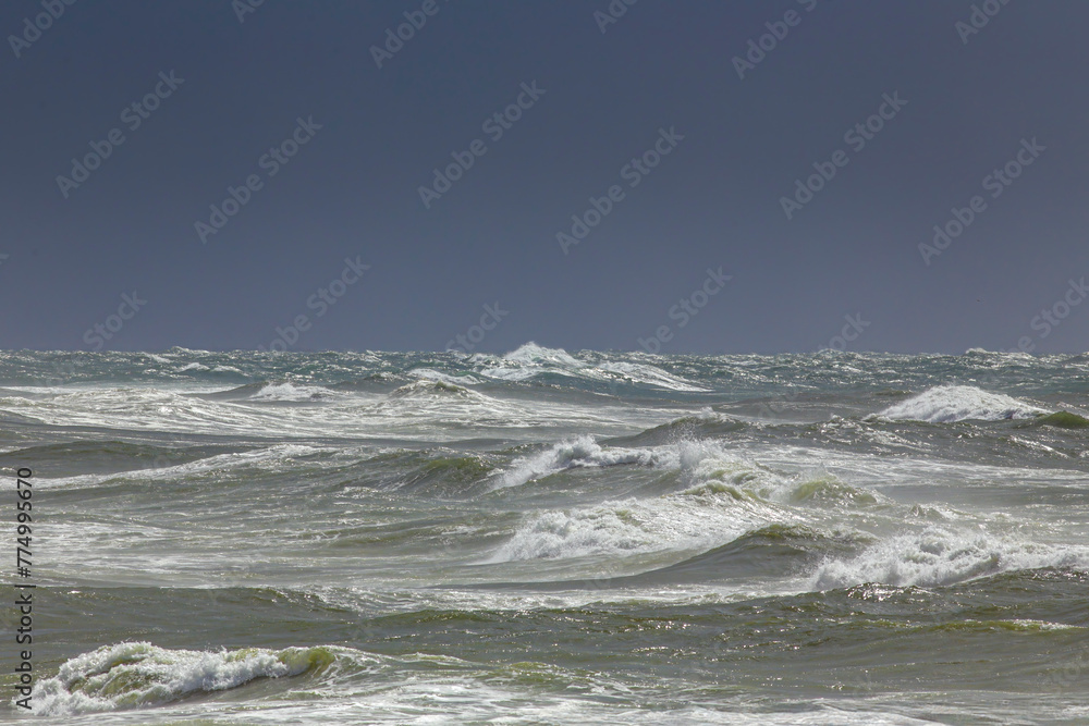 Wall mural beautiful stormy seascape