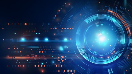 Abstract technology background circles digital hi-tech technology design background. concept innovation. vector illustration