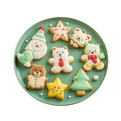 Fototapeta premium Plate cookies table many decorated