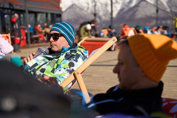 Chilling at the Ski Lodge - 774999299