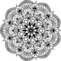 Lineal mandala background