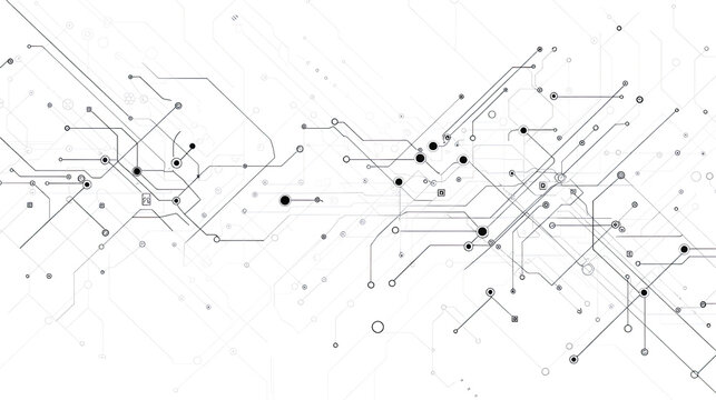 Digitale Technologie, dynamische Welle mit verbundenen Punkten und Linien. Digitaler Hintergrund. Netzwerktechnologie in blauem Licht. Futuristische Abstraktion. Blaue Technologie, abstrakter Hintergr