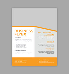 Corporate business flyer template design set with blue, magenta, red and yellow color. marketing, business proposal, promotion, advertise, publication, cover page.