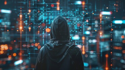 Dressed in a hoodie : Behind hacker with Online Security,