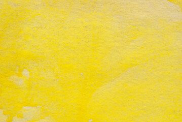 yellow painted watercolor background texture - 775008438