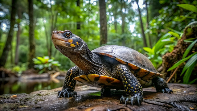 Turtle in the Amazon Region 