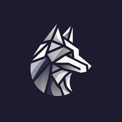 Elegant Wolf Head Logo