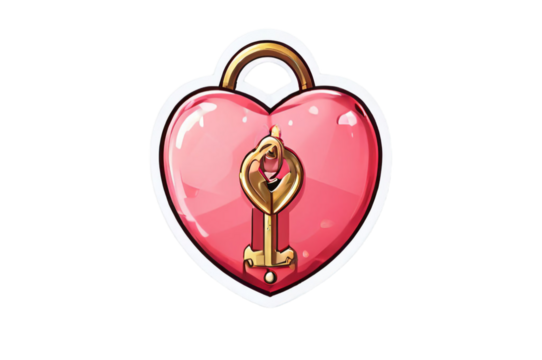 key with heart transparent background