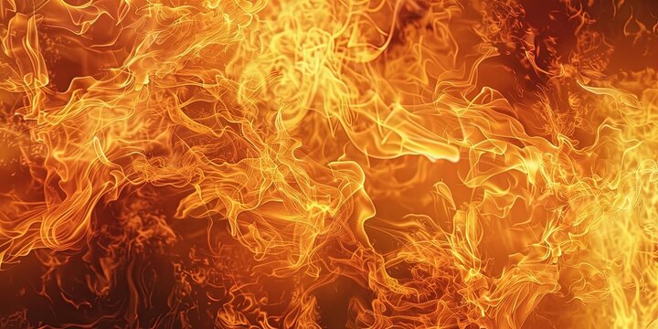 Illustration of fire as a background, a powerful element, wallpaper.