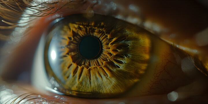 Menschliche Augen Iris Nahaufnahme, ai generativ